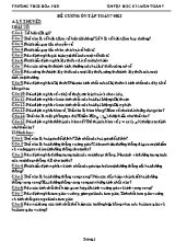 Đề cương ôn tập Toán 7 HKI